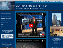 Tablet Screenshot of goldsteinvisa.com